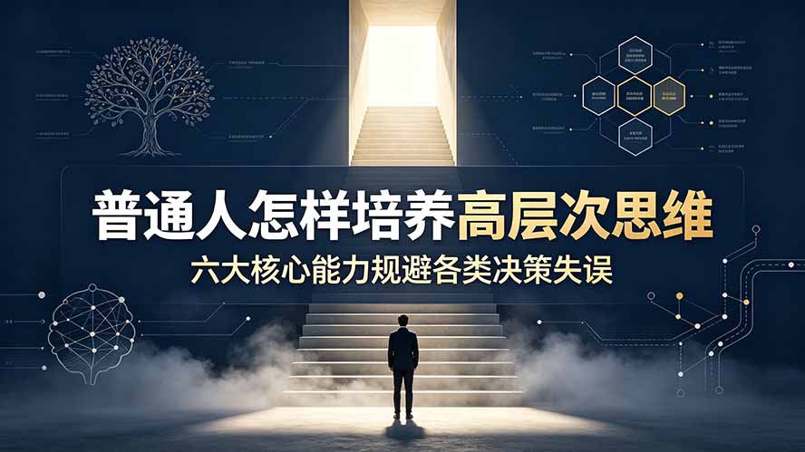 付费文章：普通人怎样培养高层次思维，六大核心能力规避各类决策失误亿创资源网_优质资源分享平台_一站式资源获取亿创资源网 | 优质资源分享平台_一站式资源获取