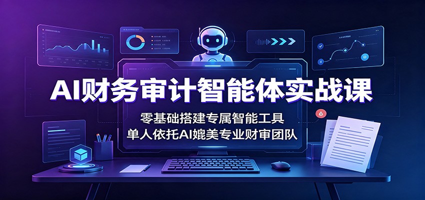 AI财务审计智能体实战课：零基础搭建专属智能工具，单人依托AI媲美专业财审团队亿创资源网_优质资源分享平台_一站式资源获取亿创资源网 | 优质资源分享平台_一站式资源获取