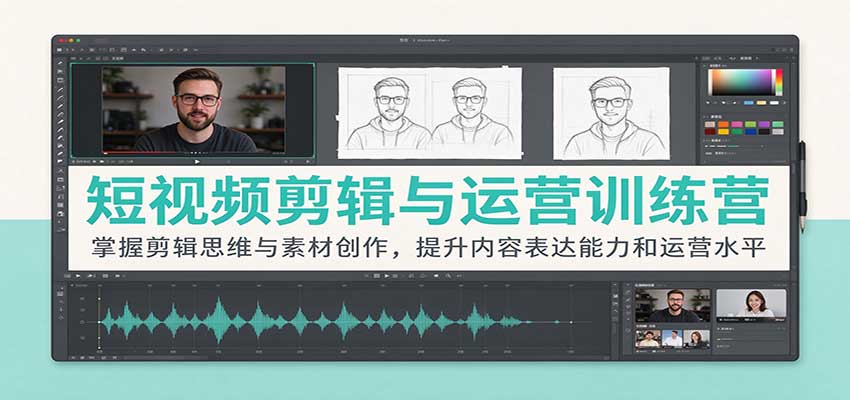短视频剪辑与运营训练营:掌握剪辑思维与素材创作,提升内容表达能力和运营水平 短视频剪辑与运营训练营:掌握剪辑思维与素材创作,提升内容表达能力和运营水平