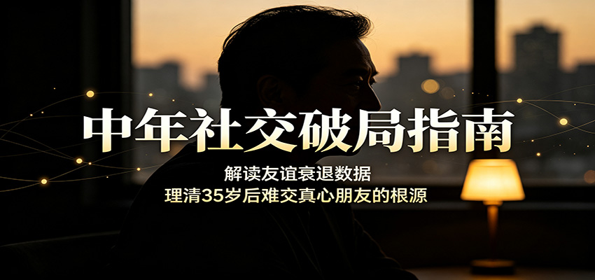 中年社交破局指南：解读友谊衰退数据，理清35岁后难交真心朋友的根源亿创资源网_优质资源分享平台_一站式资源获取亿创资源网 | 优质资源分享平台_一站式资源获取