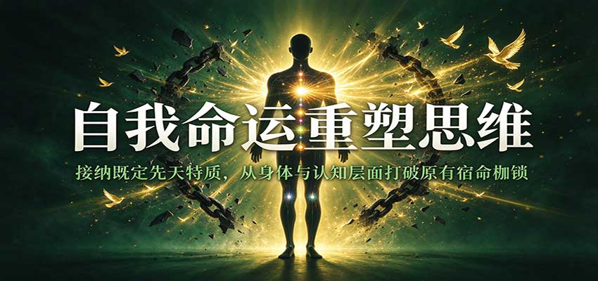 自我命运重塑思维：接纳既定先天特质，从身体与认知层面打破原有宿命枷锁亿创资源网_优质资源分享平台_一站式资源获取亿创资源网 | 优质资源分享平台_一站式资源获取