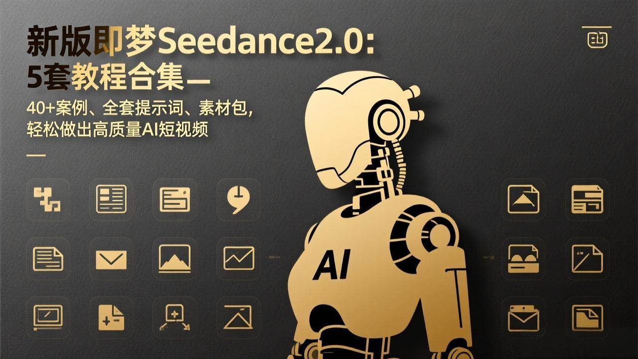 （17398期）新版即梦Seedance2.0：5套教程合集，40+案例、全套提示词、素材包，轻松做出高质量AI短视频亿创资源网_优质资源分享平台_一站式资源获取亿创资源网 | 优质资源分享平台_一站式资源获取