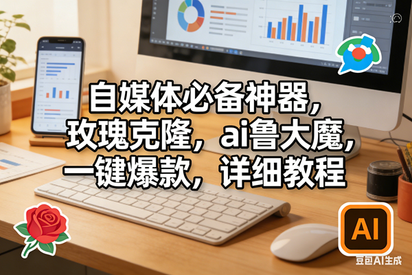 （17886期）玫瑰克隆软件，ai鲁大魔工具，自媒体必备神器，一键爆款，详细教程。