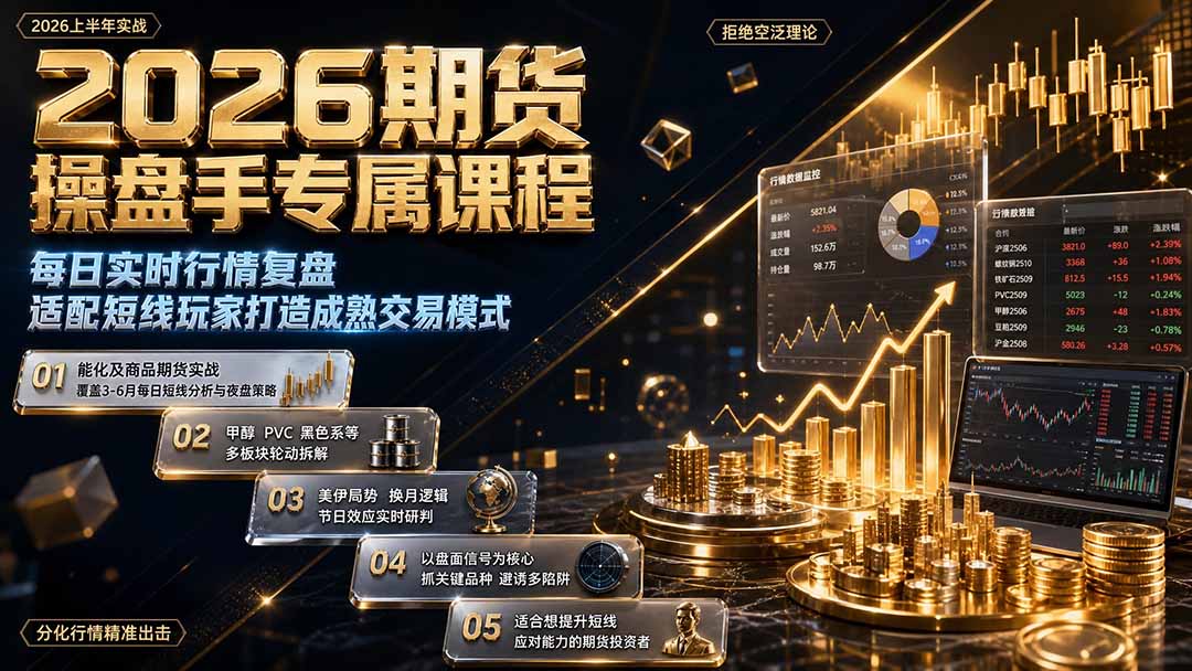 2026期货操盘手专属课程-更新8月，每日实时行情复盘，适配短线玩家打造成熟交易模式亿创资源网_优质资源分享平台_一站式资源获取亿创资源网 | 优质资源分享平台_一站式资源获取
