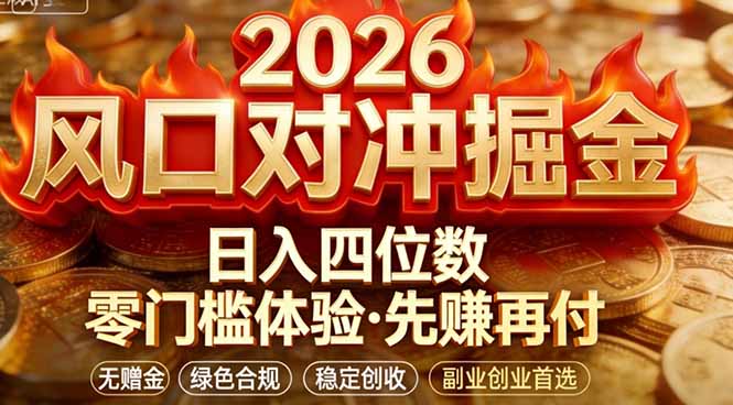 2026美金对冲套利，无赠金对冲策略保驾护航，低门槛易上手实操。单人单日收益2000+亿创资源网_优质资源分享平台_一站式资源获取亿创资源网 | 优质资源分享平台_一站式资源获取