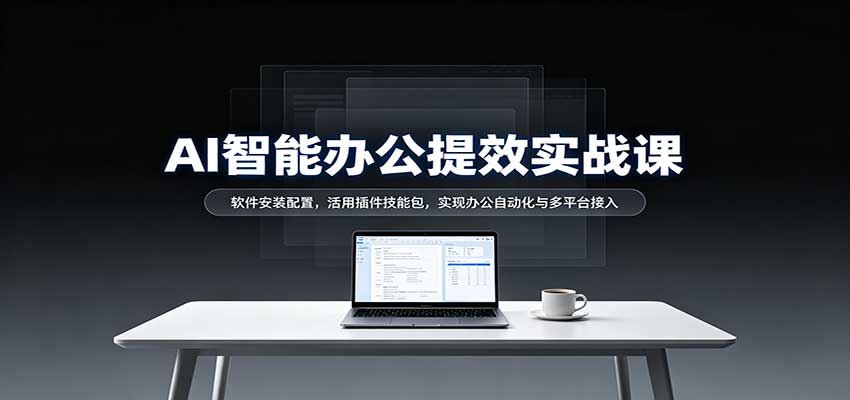 AI智能办公提效实战课:软件安装配置,活用插件技能包,实现办公自动化与多平台接入亿创资源网_优质资源分享平台_一站式资源获取亿创资源网 | 优质资源分享平台_一站式资源获取