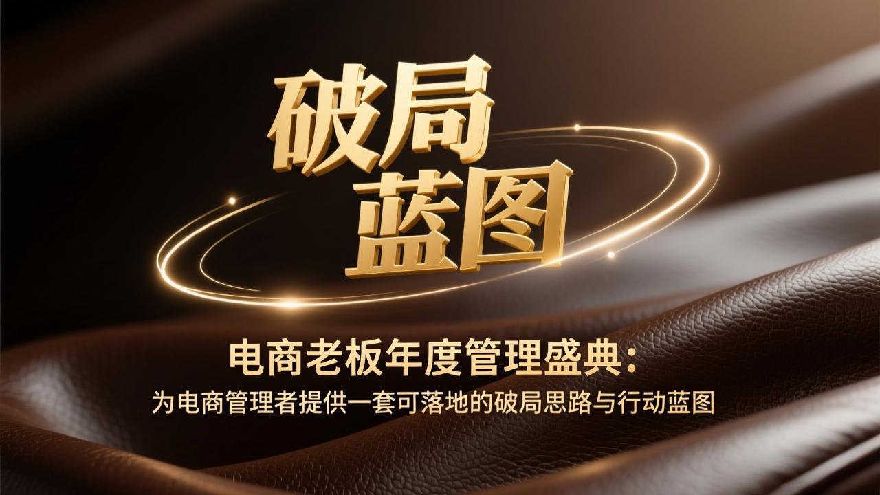 电商老板年度管理盛典：为电商管理者提供一套可落地的破局思路与行动蓝图亿创资源网_优质资源分享平台_一站式资源获取亿创资源网 | 优质资源分享平台_一站式资源获取