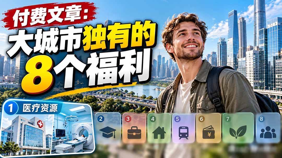 （20848期）付费文章：大城市独有的8个福利亿创资源网_优质资源分享平台_一站式资源获取亿创资源网 | 优质资源分享平台_一站式资源获取