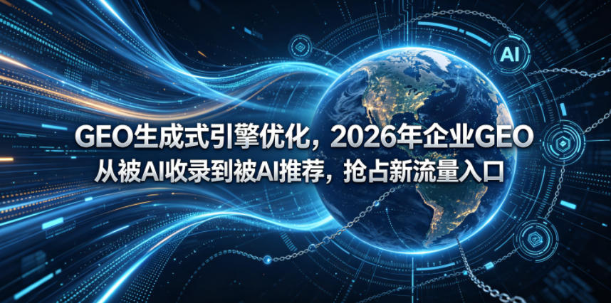 GEO生成式引擎优化，2026年企业GEO从被AI收录到被AI推荐，抢占新流量入口亿创资源网_优质资源分享平台_一站式资源获取亿创资源网 | 优质资源分享平台_一站式资源获取