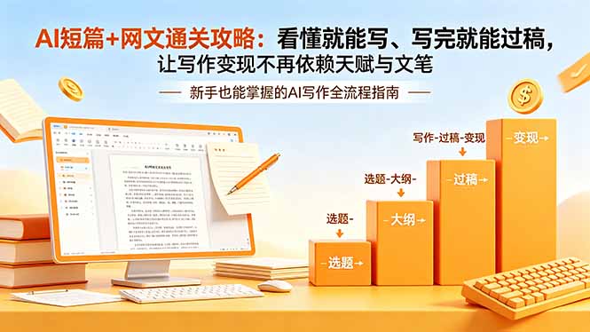 AI短篇+网文通关攻略-更新：看懂就能写、写完就能过稿，让写作变现不再依赖天赋与文笔亿创资源网_优质资源分享平台_一站式资源获取亿创资源网 | 优质资源分享平台_一站式资源获取