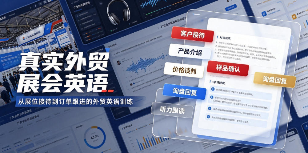 真实外贸展会英语，广交会外贸口语听力突击课程【音频】亿创资源网_优质资源分享平台_一站式资源获取亿创资源网 | 优质资源分享平台_一站式资源获取