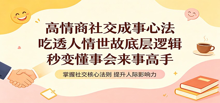 高情商社交成事心法：吃透人情世故底层逻辑，秒变懂事会来事高手亿创资源网_优质资源分享平台_一站式资源获取亿创资源网 | 优质资源分享平台_一站式资源获取