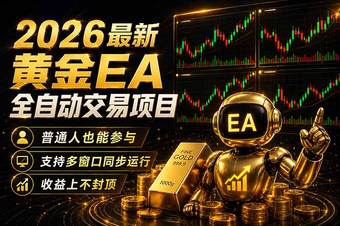 最新黄金EA量化赛道，全程自动执行，多窗口操作直接放大结果亿创资源网_优质资源分享平台_一站式资源获取亿创资源网 | 优质资源分享平台_一站式资源获取