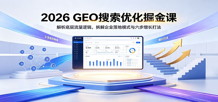 2026 GEO搜索优化掘金课：解析底层流量逻辑，拆解企业落地模式与六步增长打法亿创资源网_优质资源分享平台_一站式资源获取亿创资源网 | 优质资源分享平台_一站式资源获取