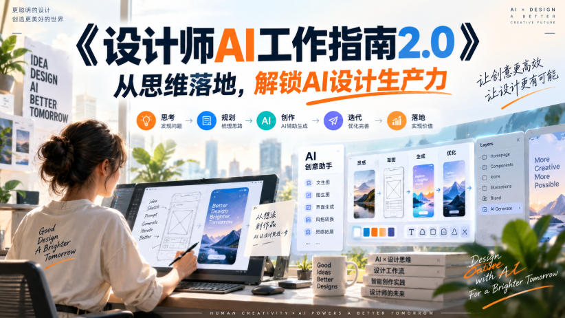《设计师AI工作指南2.0》从思维落地-无水印,解锁AI设计生产力亿创资源网_优质资源分享平台_一站式资源获取亿创资源网 | 优质资源分享平台_一站式资源获取