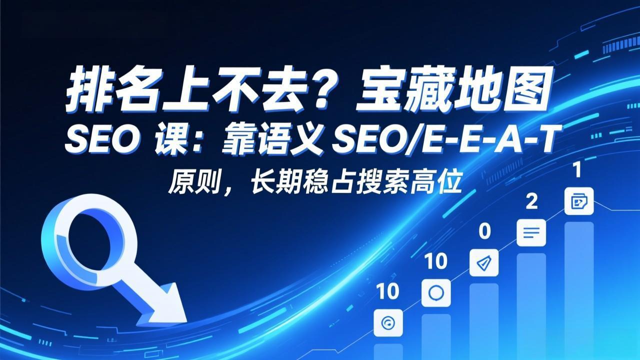 排名上不去？宝藏地图 SEO 课：靠语义 SEO+E-E-A-T 原则，长期稳占搜索高位亿创资源网_优质资源分享平台_一站式资源获取亿创资源网 | 优质资源分享平台_一站式资源获取