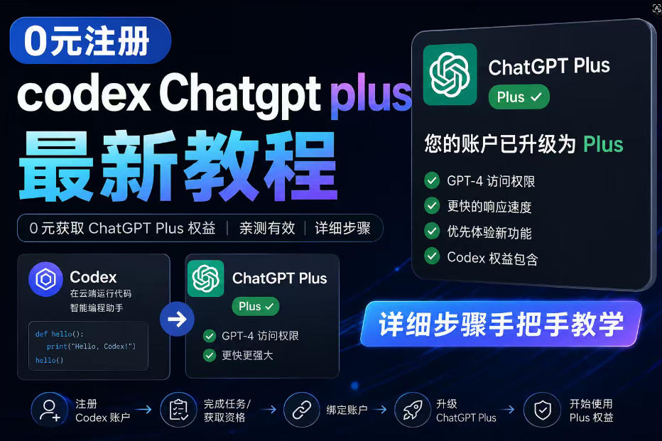 0元全自动注册codex gpt plus最新教程，0元获取GPT Plus权益，手把手详细教学亿创资源网_优质资源分享平台_一站式资源获取亿创资源网 | 优质资源分享平台_一站式资源获取