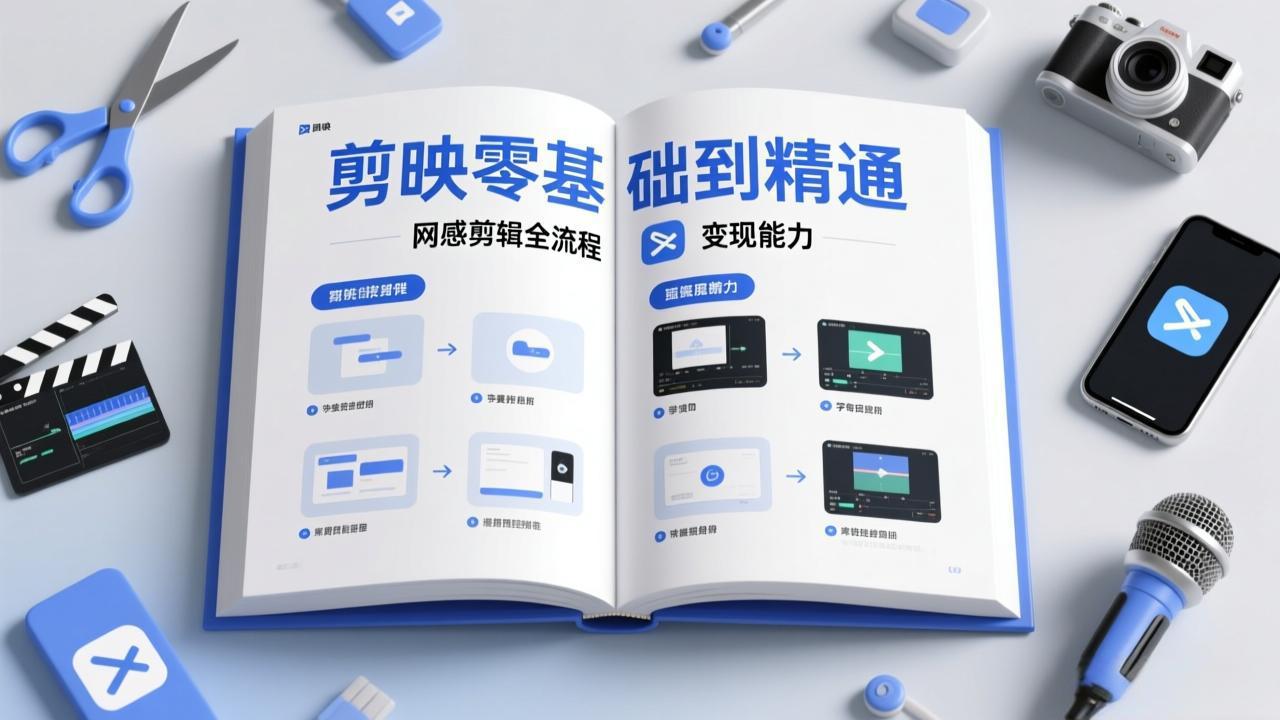 剪映零基础也能快速上手,从入门到精通掌握网感剪辑全流程,掌握能直接变现的剪辑能力亿创资源网_优质资源分享平台_一站式资源获取亿创资源网 | 优质资源分享平台_一站式资源获取