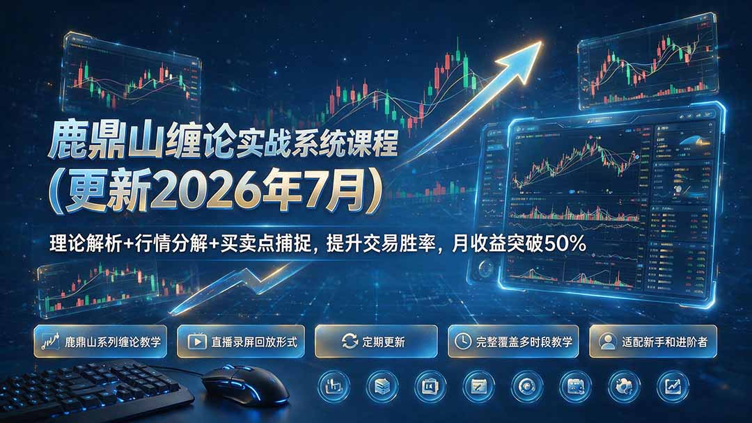 鹿鼎山缠论实战系统课程(更新26年7月亿创资源网_优质资源分享平台_一站式资源获取亿创资源网 | 优质资源分享平台_一站式资源获取