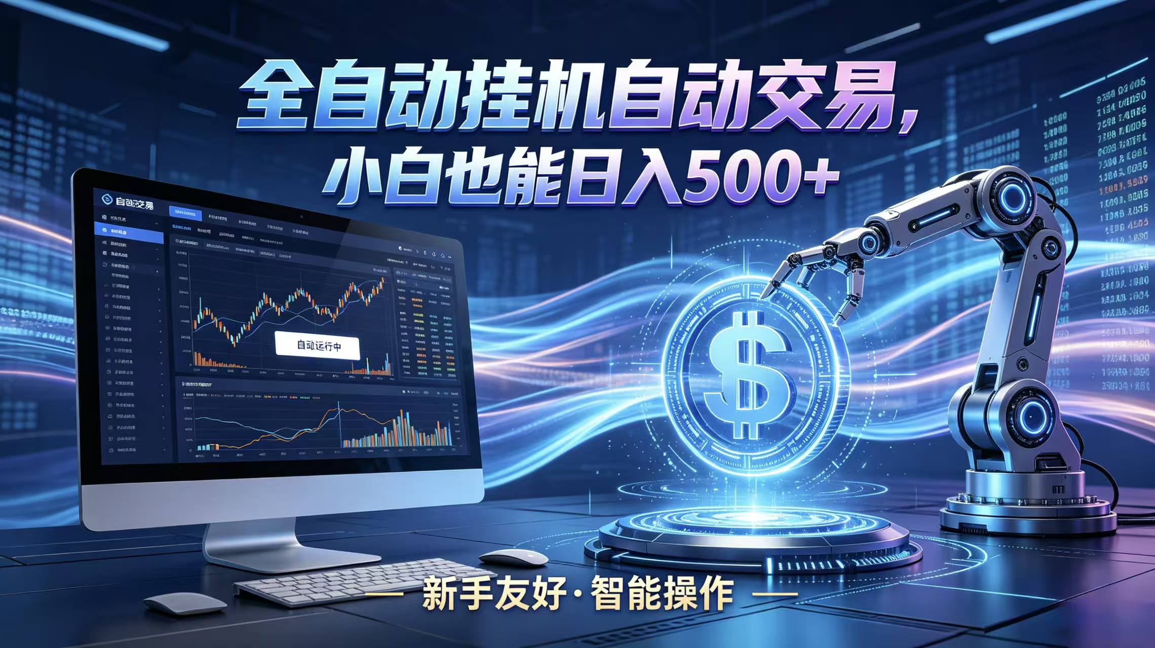 全新智能化交易助手，傻瓜式操作，小白也能快速上手，轻松实现日入500+亿创资源网_优质资源分享平台_一站式资源获取亿创资源网 | 优质资源分享平台_一站式资源获取